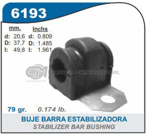 BUJE BARRA ESTABILIZADORA FORD FIESTA KINECTI