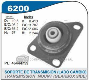 SOPORTE DE CAJA CAPEMI FIAT PALIO/SIENA/STRADA NAFTA-DIESEL SOPORTE DE MOTOR LADO C