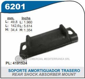 BUJE DE SUSPENSION CAPEMI FIAT UNO/147/SPAZIO/VIVACE/FIORINO SOPORTE CONICO DE AMOTIGU
