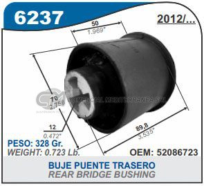 BUJE DE SUSPENSION CAPEMI CHEVROLET CRUZE 12/.. BUJE EJE TRASERO REFORMA