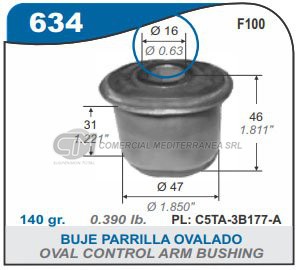 BUJES SUSPENSION FORD F100