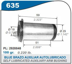 BUJES SUSPENSION DODGE VALIANT