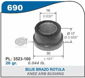 BUJES SUSPENSION PEUGEOT 505. 504. 404. T4B. T5B