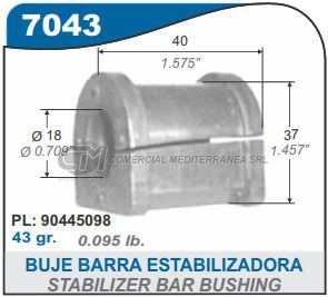 BUJES SUSPENSION CHEVROLET CORSA. COMBO