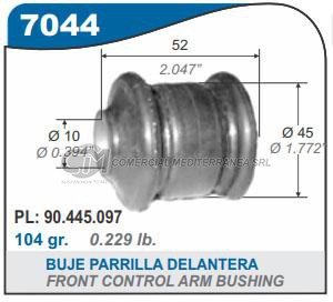 BUJES SUSPENSION CHEVROLET CORSA. COMBO