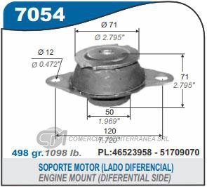 SOPORTE DE MOTOR CAPEMI FIAT PALIO/SIENA/STRADA II 1.3 16V FIRE- 1.6 16V SOPORTE DER