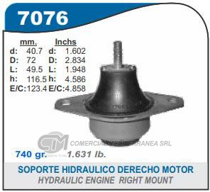 SOPORTE DE MOTOR CAPEMI RENAULT 19 SOPORTE HIDRAULICO DE MOTOR LADO DERECHO