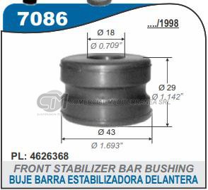 BUJES SUSPENSION CHRYSLER NEON 94/99