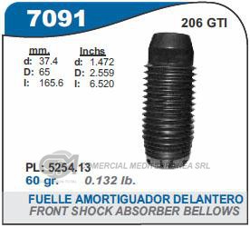 FUELLE DE TRANSMISION CAPEMI PEUGEOT 205/206 GTI/306/405/PARTNER / CITROEN BERLINGO/XSARA