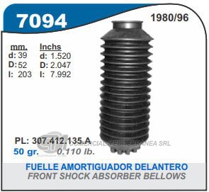 FUELLE DE TRANSMISION CAPEMI VOLKSWAGEN GOL/GACEL/SENDA/QUANTUM/SANTANA FUELLE AMORTIGUAD