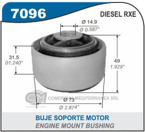 SOPORTE DE MOTOR CAPEMI RENAULT LAGUNA D RXE MOTOR G8T/N7Q BUJE SOPORTE