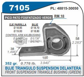 BUJES SUSPENSION PEUGEOT PARTNER