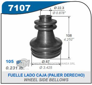 FUELLE DE TRANSMISION CAPEMI RENAULT CLIO/KANGOO/MEGANE/LAGUNA/EXPRESS / FORD FIESTA LX/C