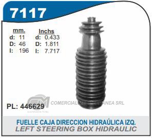 FUELLE DE TRANSMISION CAPEMI PEUGEOT 306/405/406/605 FUELLE CAJA DE DIRECCION HIDRAULICA