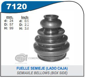 FUELLE DE TRANSMISION CAPEMI VOLKSWAGEN GOLF GLI-GTI/POLO CLASSIC/CADDY /RENAULT 19/MEGAN
