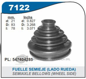 FUELLE DE TRANSMISION CAPEMI VOLKSWAGEN GOL/FOX/GOLF/SAVEIRO/POLO CLASSIC/PASSAT / FORD E
