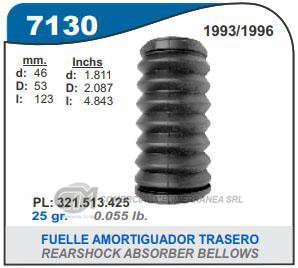 FUELLE DE TRANSMISION CAPEMI VOLKSWAGEN GOL/SAVEIRO 98-10/GOLF 94-98/POLO 96-.. / FORD FI