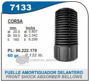FUELLE DE TRANSMISION CAPEMI CHEVROLET CORSA 1.4-1.6-1.7 D/CLASSIC 1.4/CELTA 1.4 / SUZUK