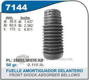 FUELLE DE TRANSMISION CAPEMI FORD FIESTA MAX/ECOSPORT FUELLE AMORTIGUADOR DELANTERO