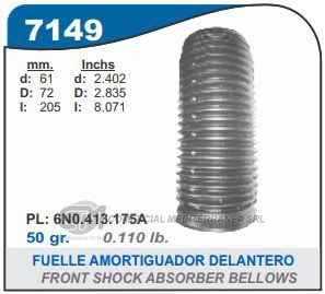 FUELLE DE TRANSMISION CAPEMI VOLKSWAGEN GOL TREND 08-../POLO 00-10/FOX/SURAN 08-../VENTO