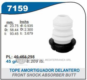 FUELLE DE TRANSMISION CAPEMI FIAT PALIO/SIENA/IDEA TOPE AMORTIGUADOR DELANTERO
