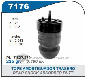 FUELLE DE TRANSMISION CAPEMI FIAT TIPO TOPE AMORTIGUADOR TRASERO