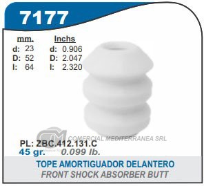 FUELLE DE TRANSMISION CAPEMI FORD GALAXY / VOLKSWAGEN QUANTUM/SANTANA TOPE AMORTIGUADOR D