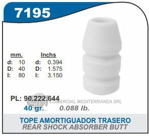 FUELLE DE TRANSMISION CAPEMI CHEVROLET CORSA/CORSA II/TIGRA / SUZUKI FUN TOPE AMORTIGUADO