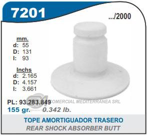 FUELLE DE TRANSMISION CAPEMI CHEVROLET ASTRA/MERIVA 03-12 TOPE AMORTIGUADOR TRASERO