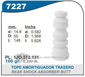 FUELLE DE TRANSMISION CAPEMI VOLKSWAGEN GOLF IV 99-07 / AUDI A3 1.8 99-.. TOPE AMORTIGUAD