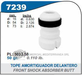 FUELLE DE TRANSMISION CAPEMI PEUGEOT 206/207 TOPE AMORTIGUADOR DELANTERO