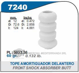 FUELLE DE TRANSMISION CAPEMI PEUGEOT 106/405 TOPE AMORTIGUADOR DELANTERO