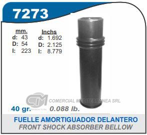 FUELLE DE SUSPENSION CAPEMI PEUGEOT 307 FUELLE AMORTIGUADOR TRASERO