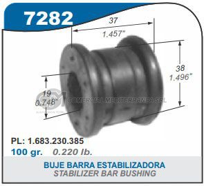 BUJES SUSPENSION MERCEDES BENZ CLASE A