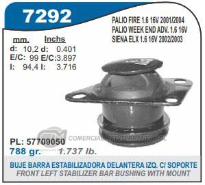 SOPORTE DE MOTOR CAPEMI FIAT PALIO/SIENA/ADVENTURE 1.6 16V 97/04 SOPORTE DE MOTOR DE