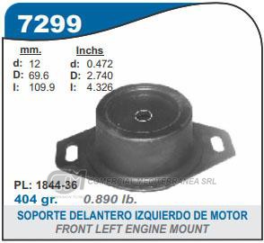 SOPORTE DE MOTOR CAPEMI PEUGEOT 306/307/308 / CITROEN XSARA/PICASSO/BERLINGO / FIAT