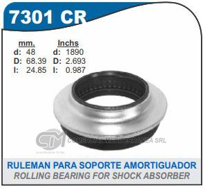 RODAMIENTO SUSPENSION CAPEMI VOLKSWAGEN FOX/GOLF/VENTO/PASSAT/SURAN/TIGUAN RODAM CAZOLETA