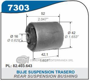 BUJE DE SUSPENSION CAPEMI FIAT TEMPRA 92/99 BUJE SUSPENSION TRASERA