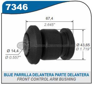BUJE DE SUSPENSION CAPEMI FIAT TORO / JEEP RENEGADE 15/.. BUJE PARRILLA DELANTERA PART