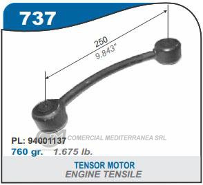 VARIOS SUSPENSION CAPEMI FIAT 128 TIRANTE DE ANCLAJE O TENSOR DE MOTOR CURVO 250MM