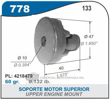 SOPORTE DE MOTOR CAPEMI FIAT 133 SOPORTE DE MOTOR SUPERIOR