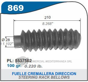 FUELLE DE TRANSMISION CAPEMI RENAULT GORDINI FUELLE CAJA DE DIRECCION MECANICA