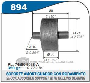 SOPORTE DE CAJA CAPEMI FORD TAUNUS 2.0-2.3 SOPORTE DE MOTOR DELANTERO