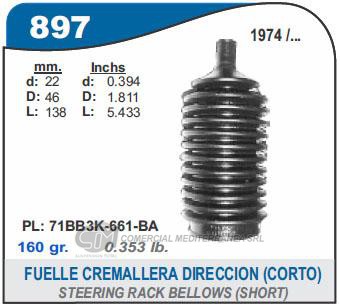 FUELLE DE TRANSMISION CAPEMI FORD TAUNUS 1974 ADELANTE FUELLE CREMALLERA DIRECC