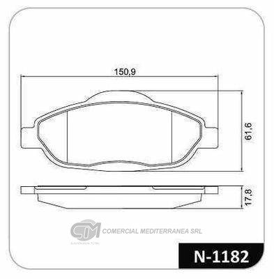 PASTILLA DE FRENO DELANTERA CITROEN C4 L