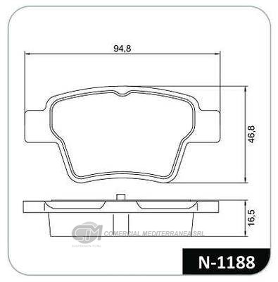 PASTILLA DE FRENO TRASERA CITROEN C4 1.6
