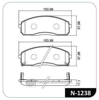 PASTILLA DE FRENO DELANTERA HYUNDAI HR 2