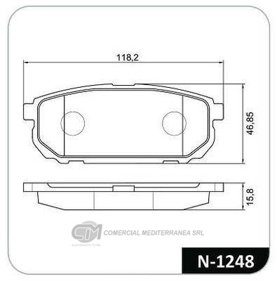 PASTILLA DE FRENO TRASERA KIA MOTORS SORENTO