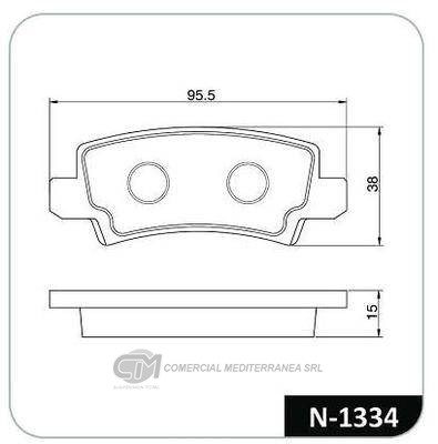 PASTILLA DE FRENO TRASERA TOYOTA COROLLA