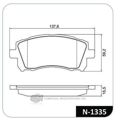 PASTILLA DE FRENO DELANTERA SUBARU LEGAC